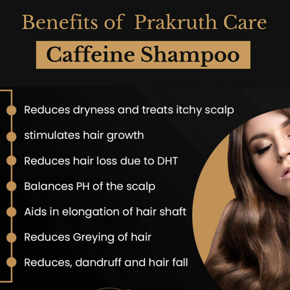 Prakruth Care Premium Herbal Intense Caffeine Shampoo | Grocsy