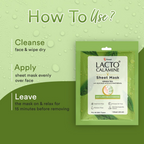 Lacto Calamine Green Tea Face Sheet Mask | Grocsy