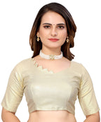 Vamika Ethnic Fire Orange Jari Work Chiffon Saree | Grocsy