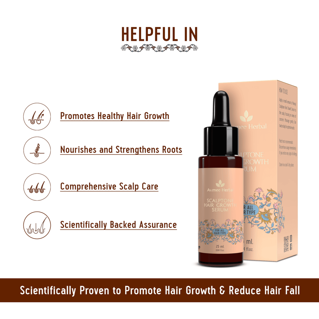 Avimee Herbal Keshpallav Hair Oil And Scalptone Hair Growth Serum Combo | Grocsy