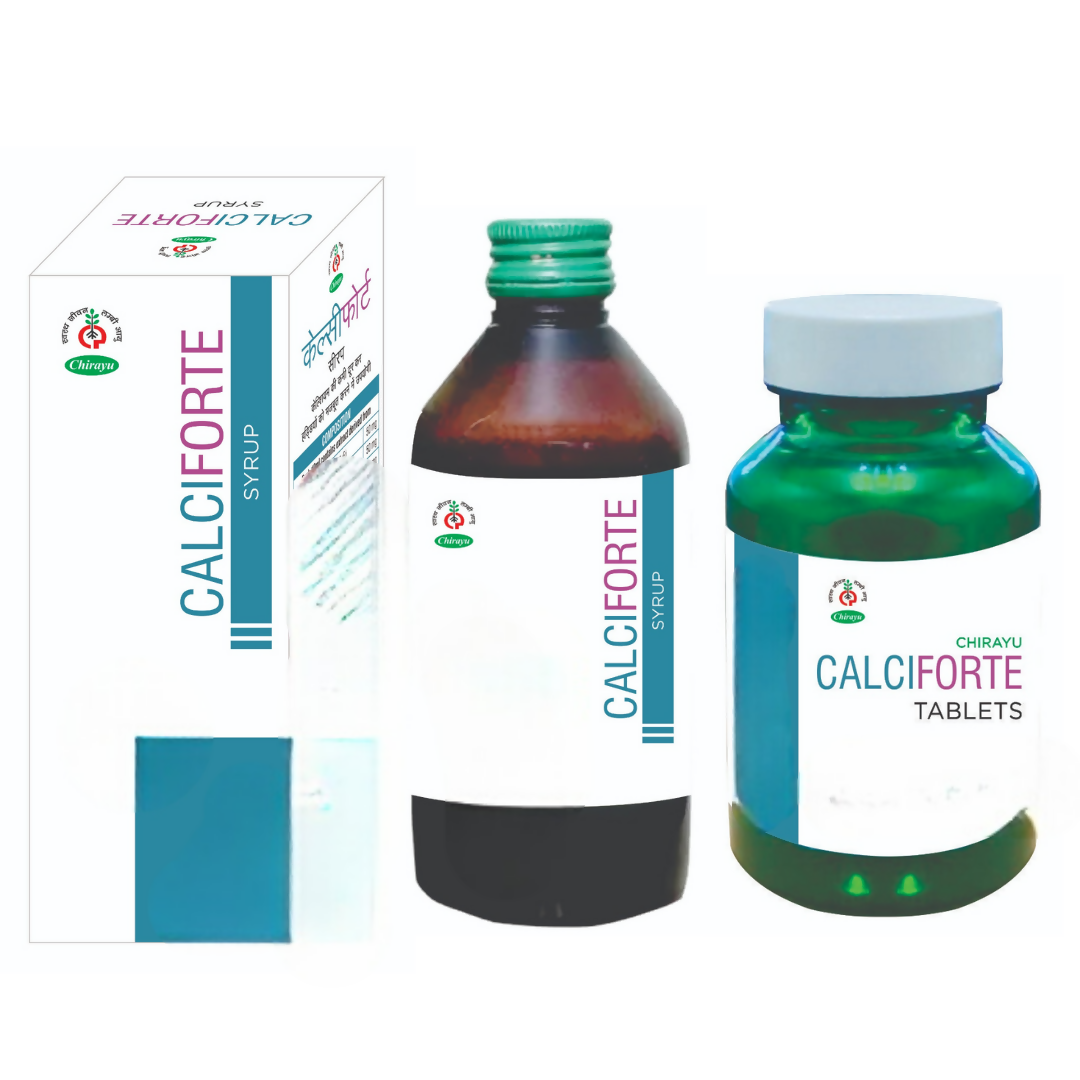 Chirayu Calciforte Tablets & Syrup Combo | Grocsy