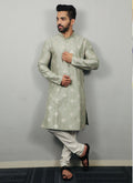 Prazu Fashion Pista Silk Copper Sequence Work Kurta | Grocsy