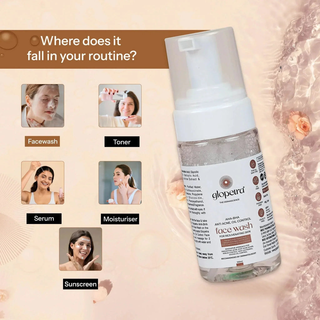 Glopetra Aha Bha Face Wash | Grocsy