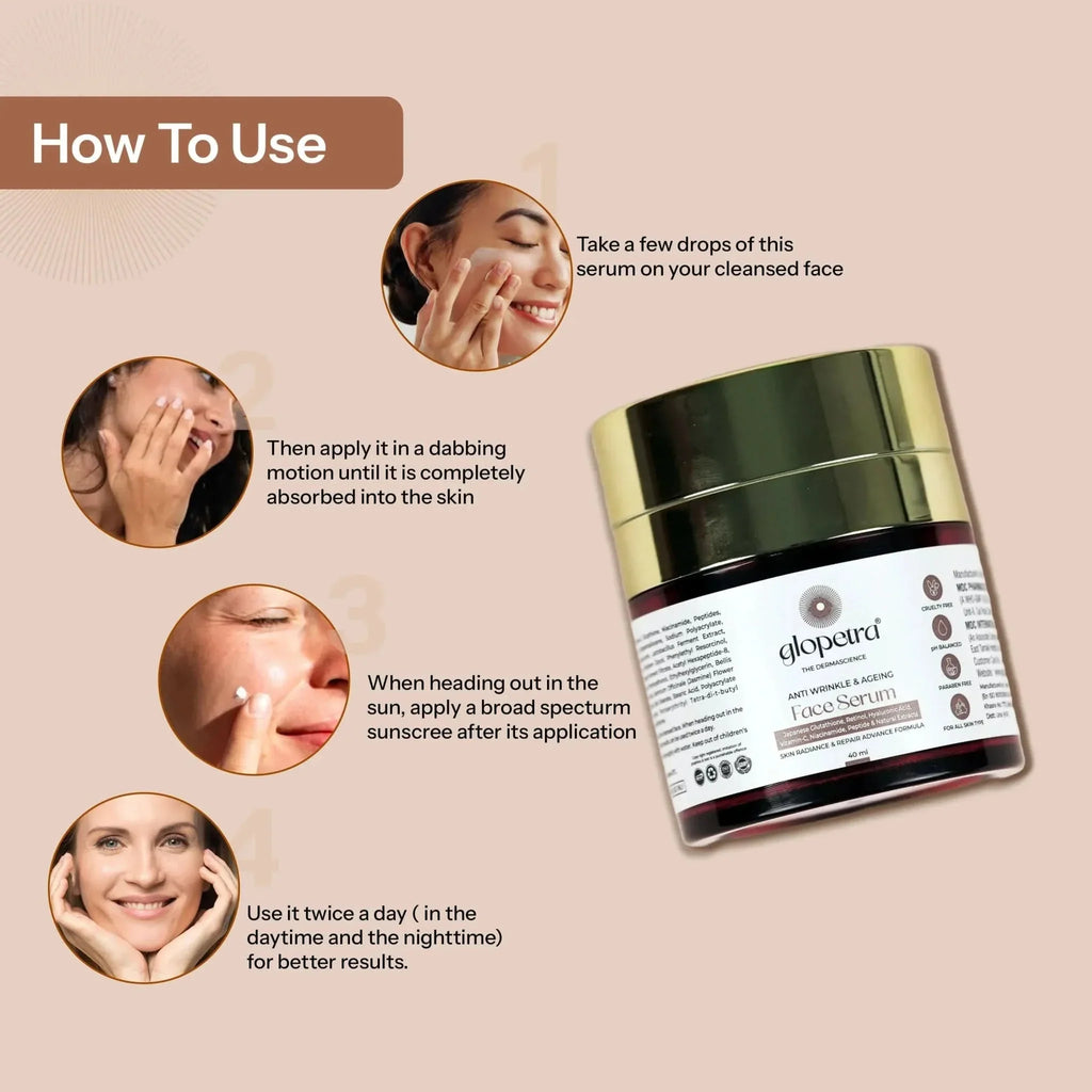 Glopetra Anti Aging Serum | Grocsy