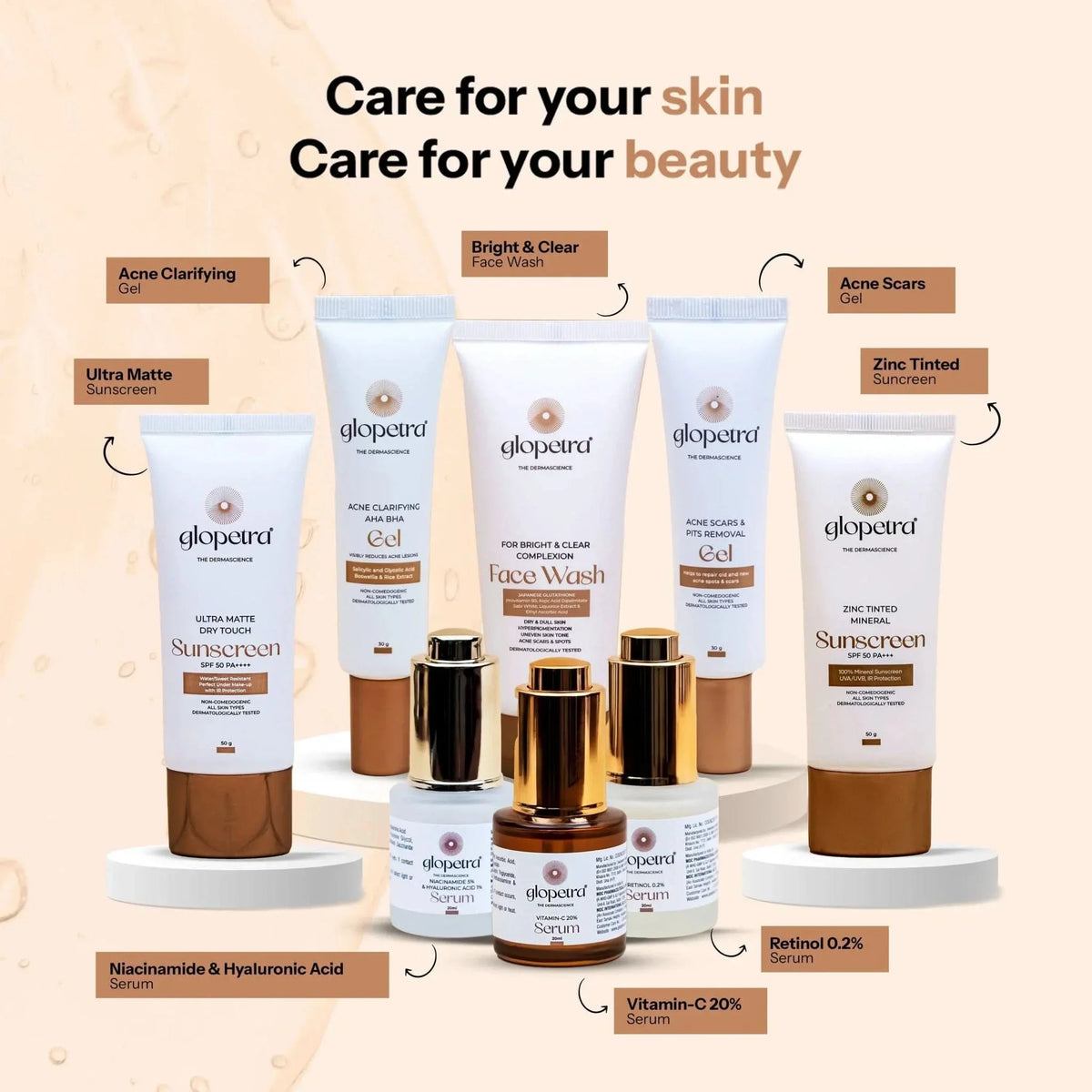 Glopetra Face Wash For Acne Scars & Spots | Grocsy