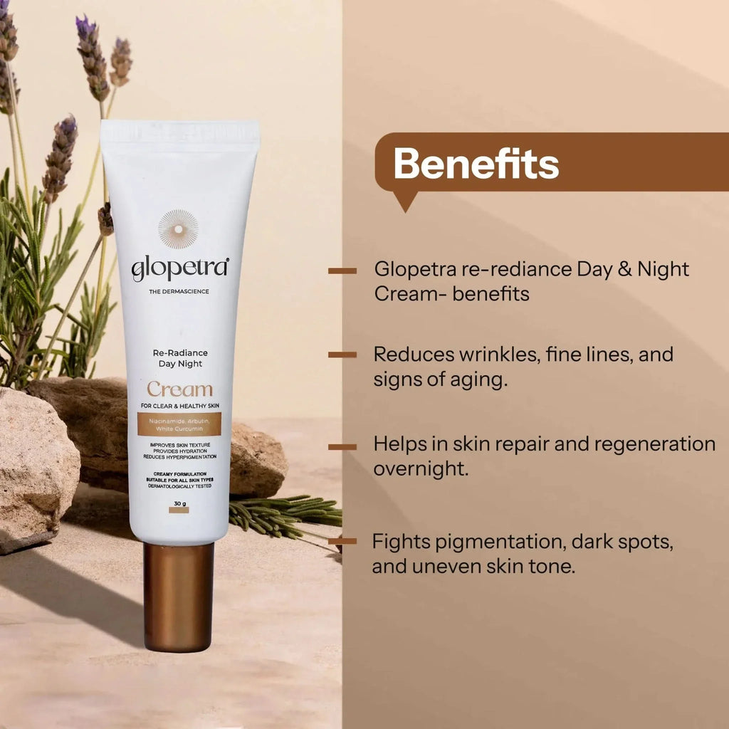 Glopetra Re-Radiance Day Night Cream | Grocsy