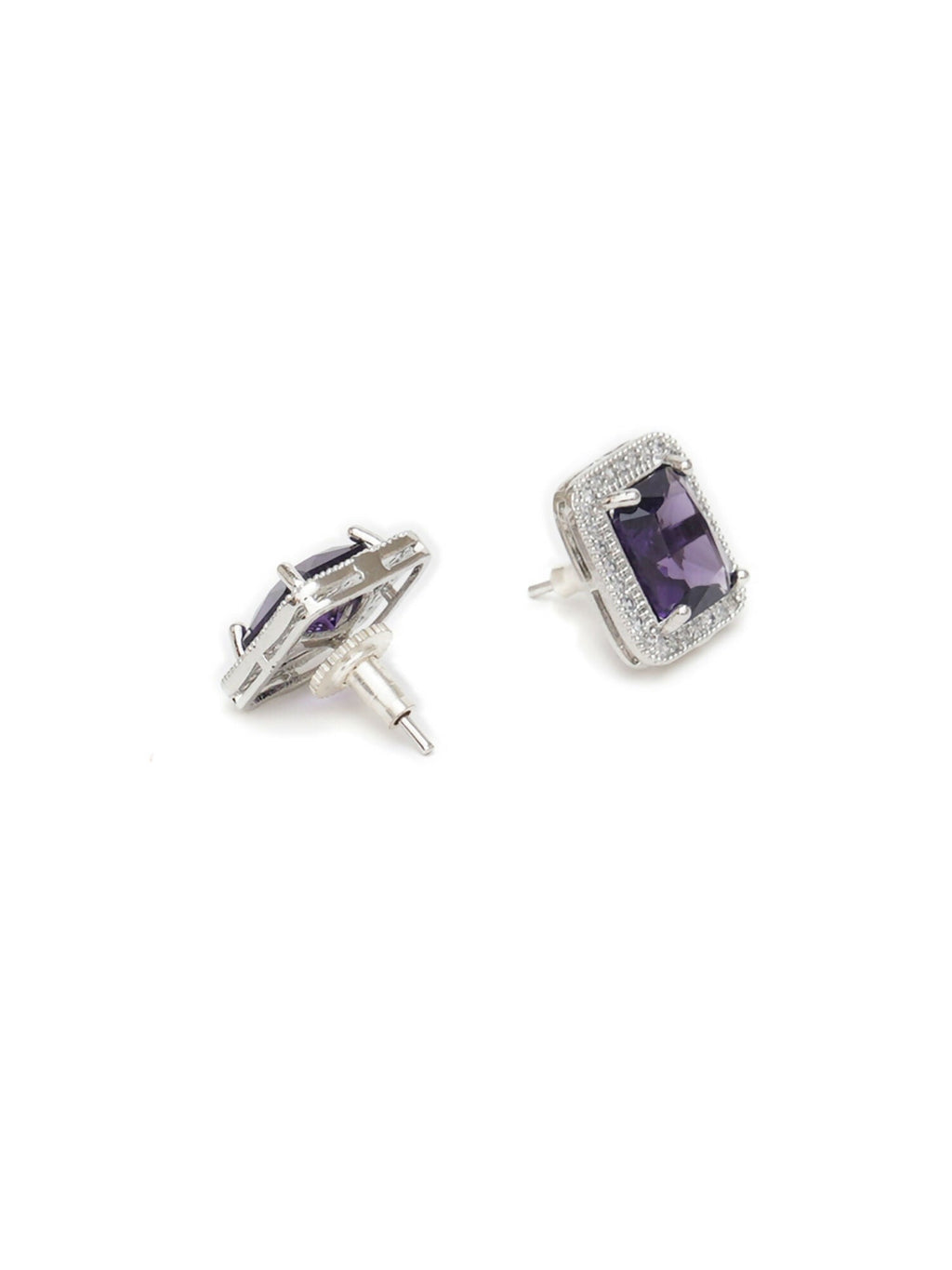 stone stud (purple) - Ruby Raang | Grocsy