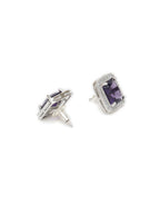stone stud (purple) - Ruby Raang | Grocsy