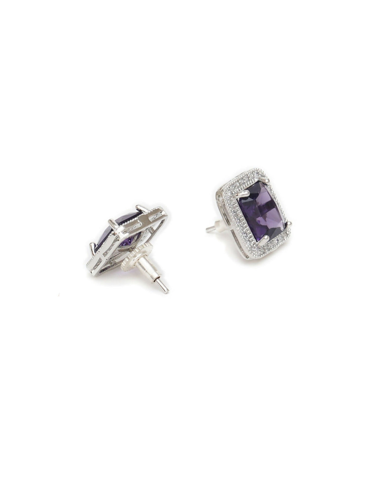 stone stud (purple) - Ruby Raang | Grocsy