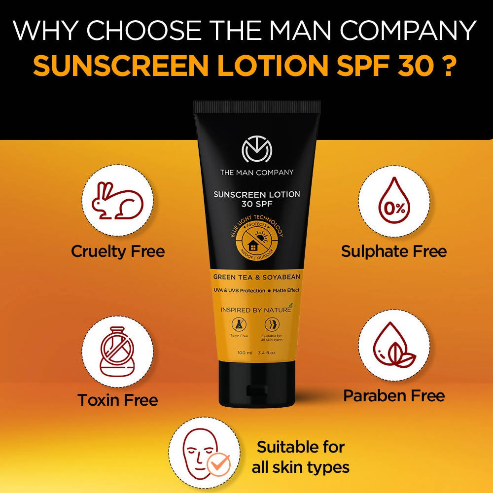 The Man Company Sunscreen Lotion SPF 30 | Grocsy