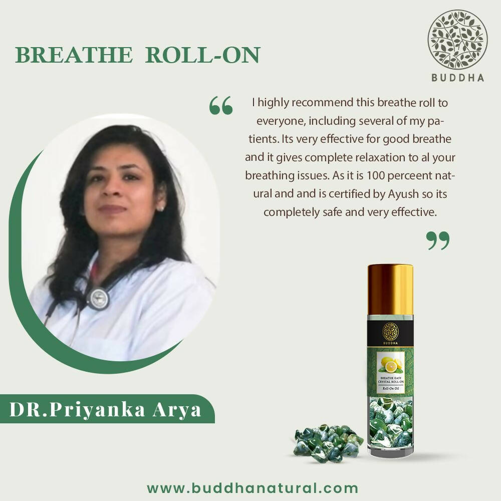 Buddha Natural Breathe Easy Crystal Roll On | Grocsy