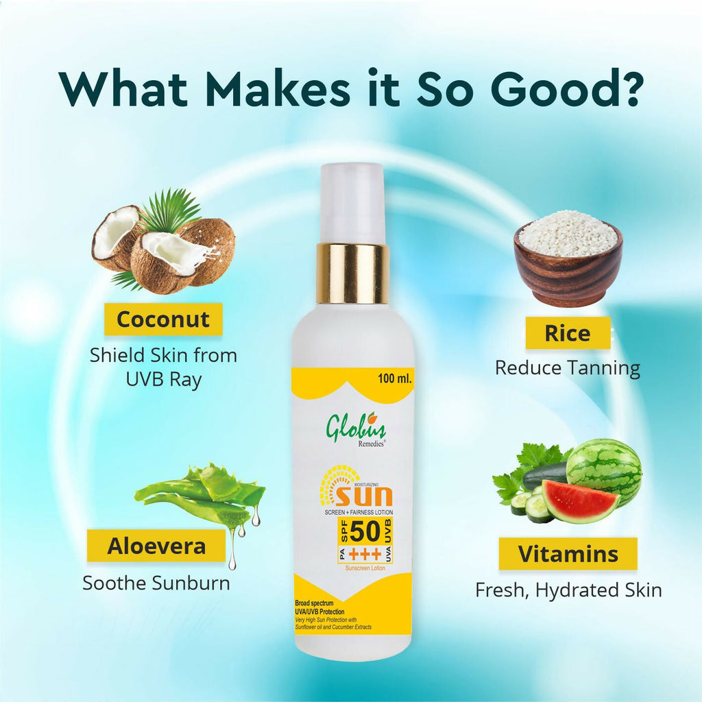Globus Remedies Sunscreen Lotion | Grocsy