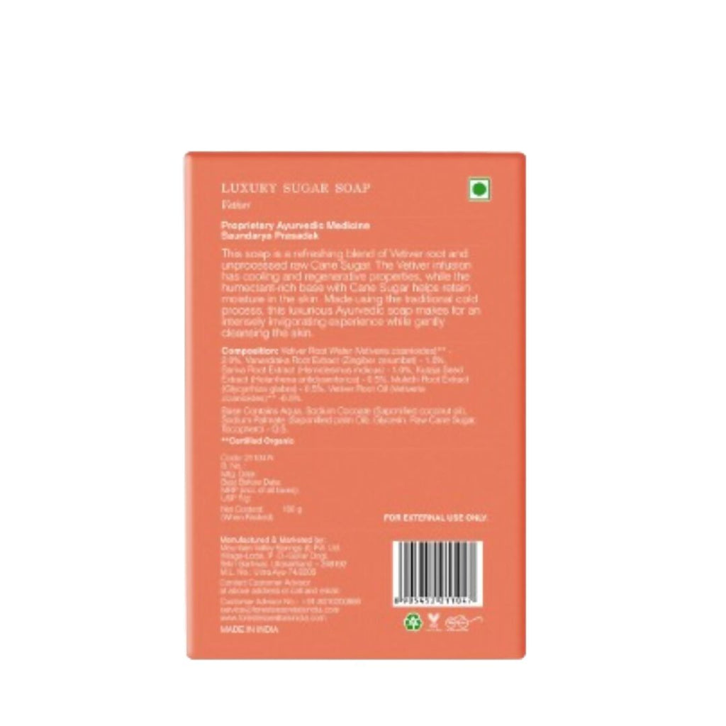 Forest Essentials Luxury Sugar Soap Vetiver | Grocsy