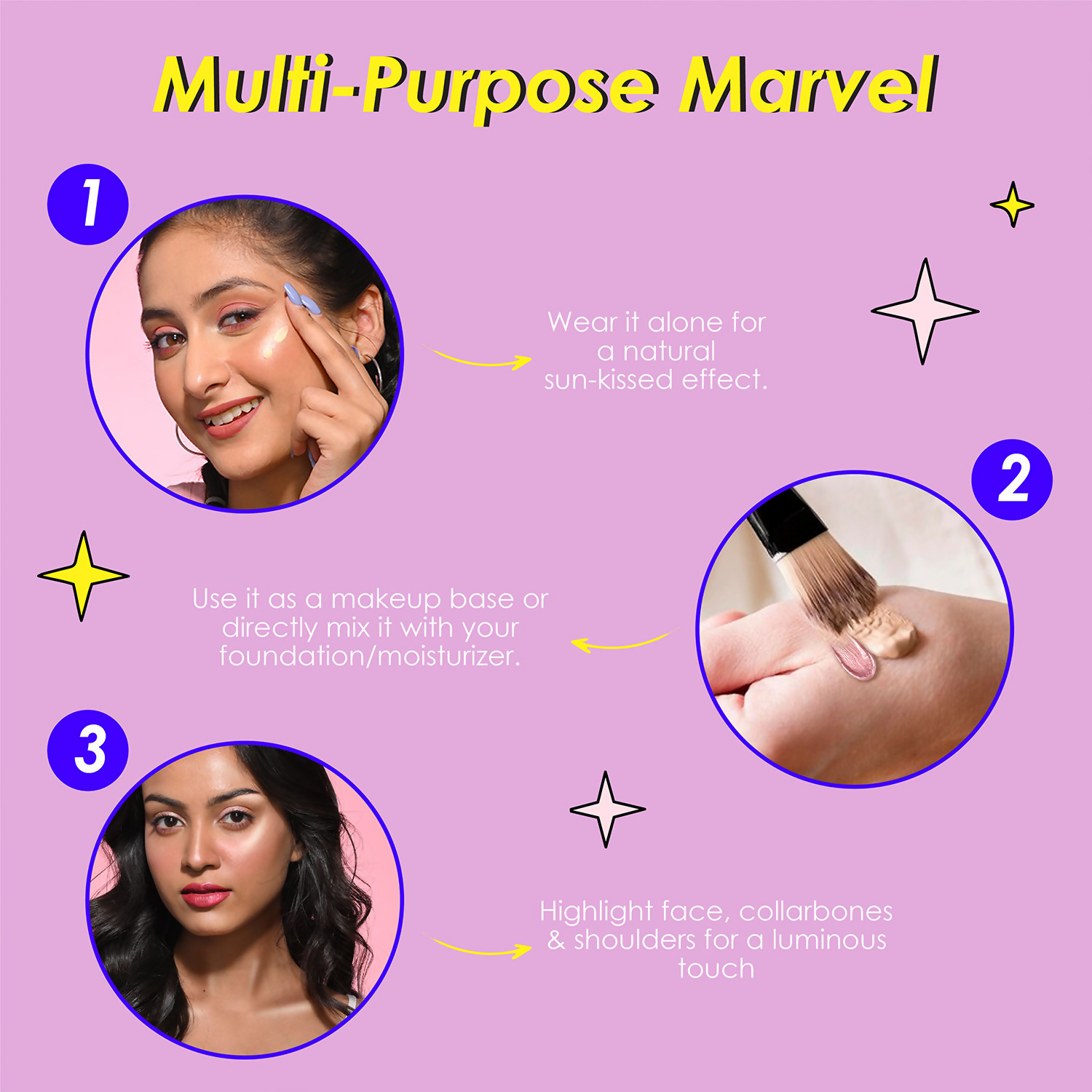 Blue Heaven Prime & Shine Flawless Illuminating Primer & Strobe Cream - Golden Pink | Grocsy