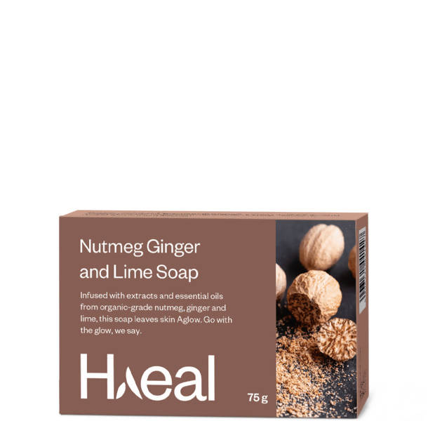 Haeal Nourishing Nutmeg, Ginger and Lime Soap | Grocsy