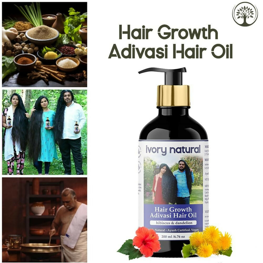 Ivory Natural Original Adivasi Hair Oil for Grow Hair | Grocsy