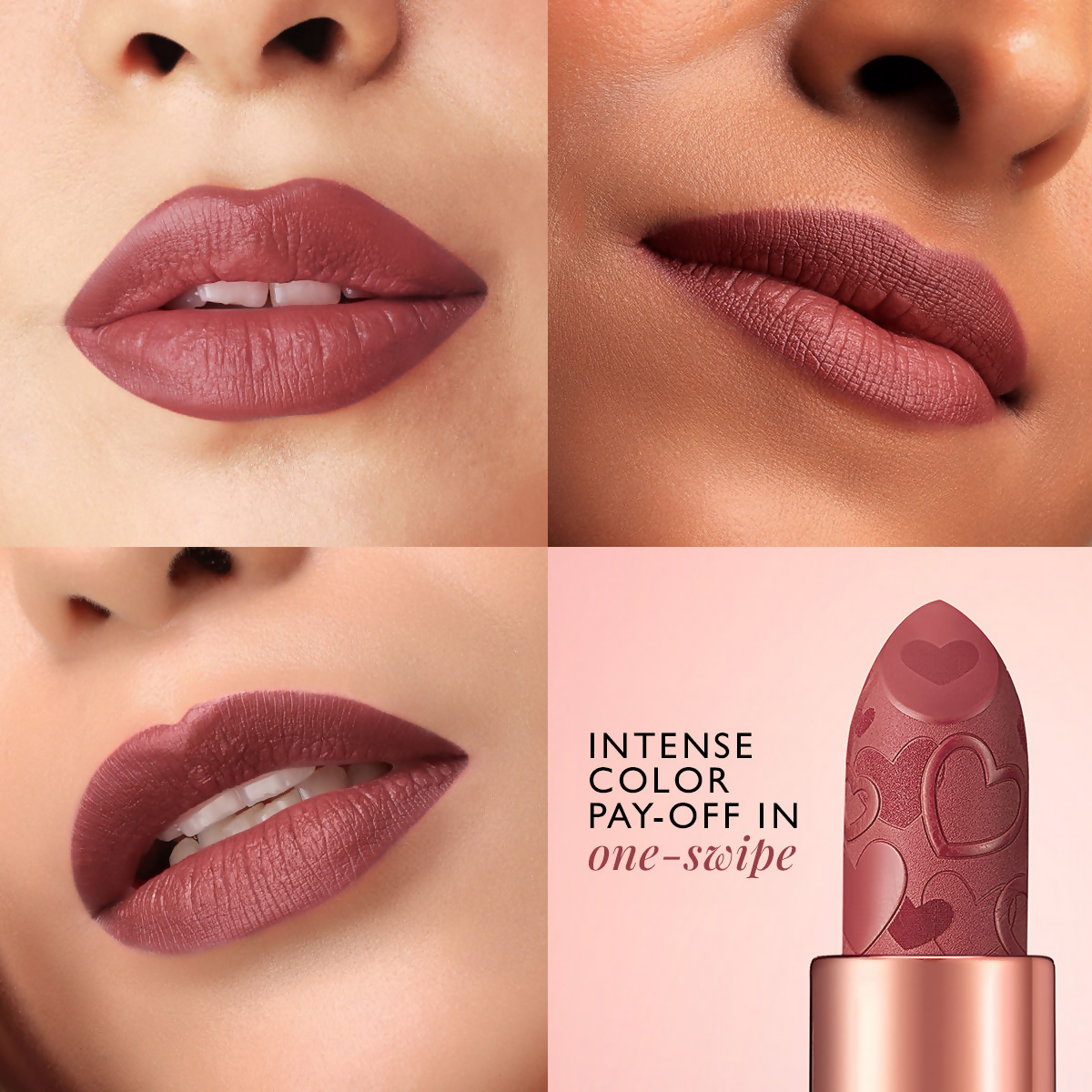 MyGlamm Pout By Karan Johar Intense Matte Plumping Lipstick - Candid Pout | Grocsy