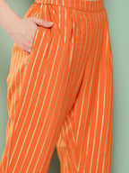 Ahalyaa Women's Traditional Wear Co-ods - Orange | Grocsy
