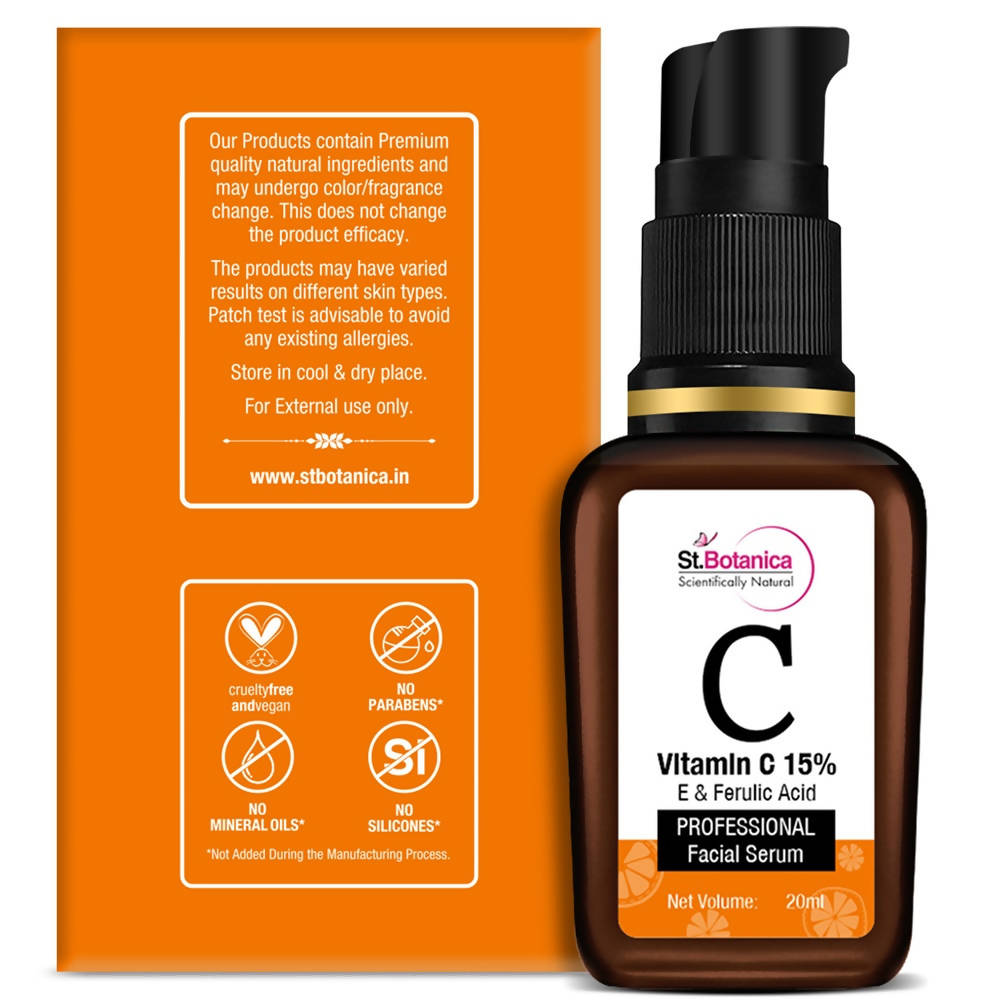 St.Botanica Vitamin C 15% E & Ferulic Acid Professional Facial Serum | Grocsy
