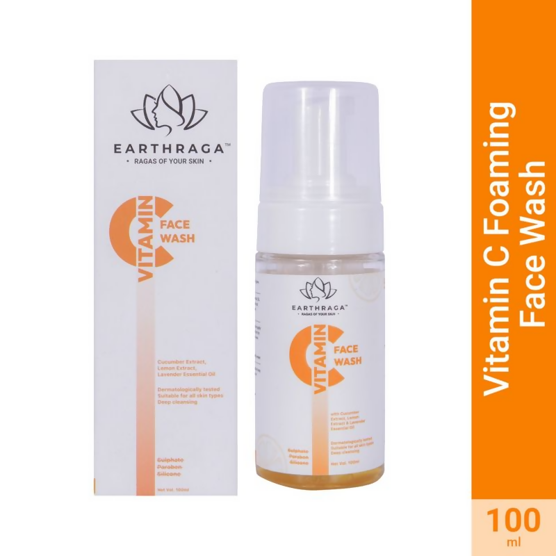 Earthraga Vitamin C Foaming Face Wash | Grocsy