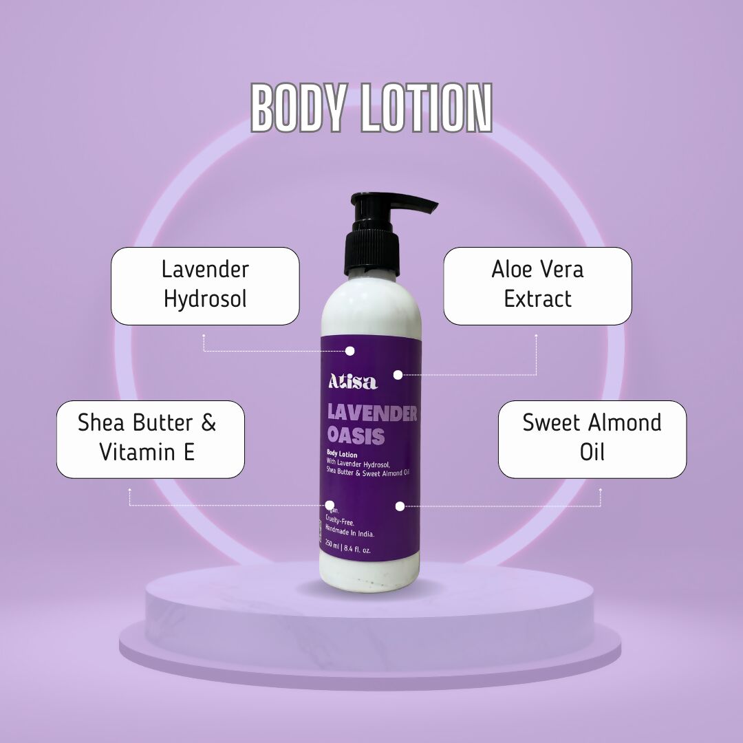 Atisa Lavender Oasis Body Lotion | Grocsy