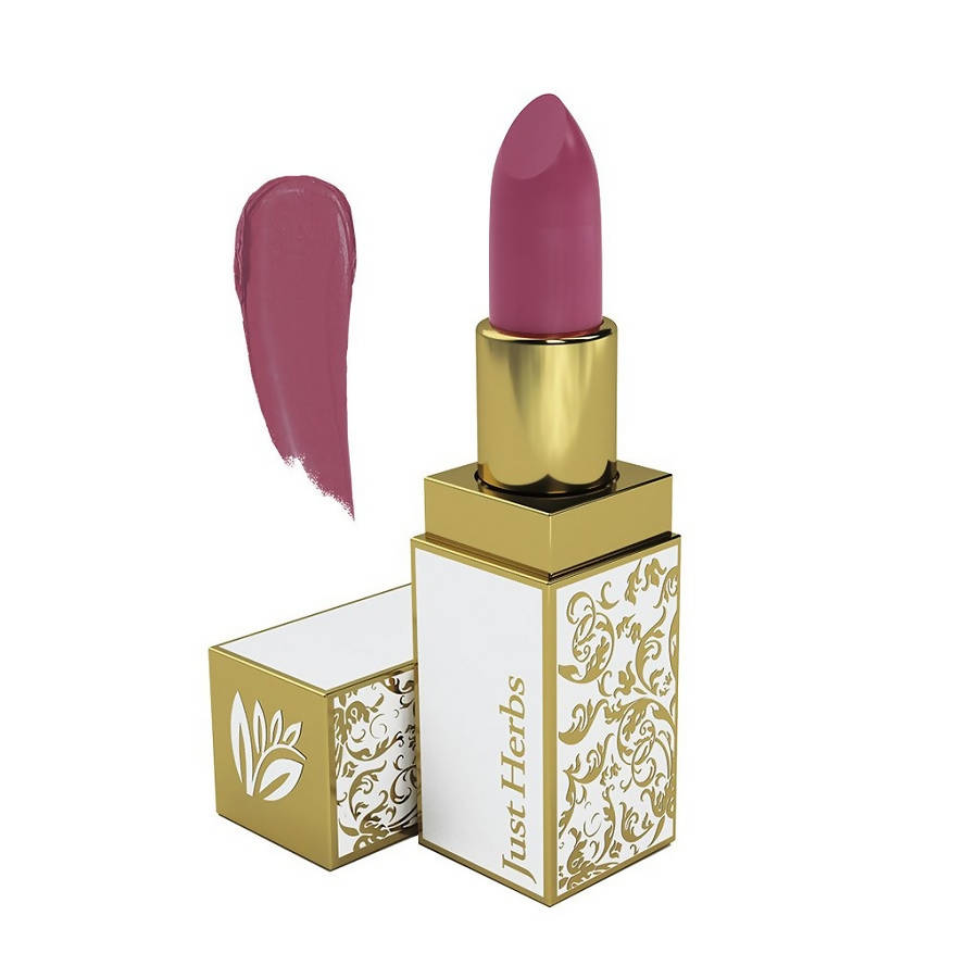 Just Herbs Herb Enriched Ayurvedic Lipstick (Swagata-15-Subtle-Tea-Rose-Pir) (4.2 Gm) | Grocsy