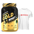 Big Muscles Nutrition Premium Gold Whey & TShirt-L Combo | Grocsy