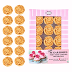 Confect Gold | Edible Metallic Sugar Roses Topper | Grocsy