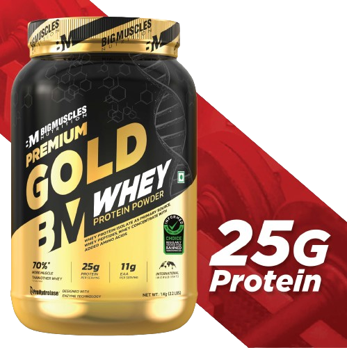 Big Muscles Nutrition Premium Gold Whey Protein | Grocsy