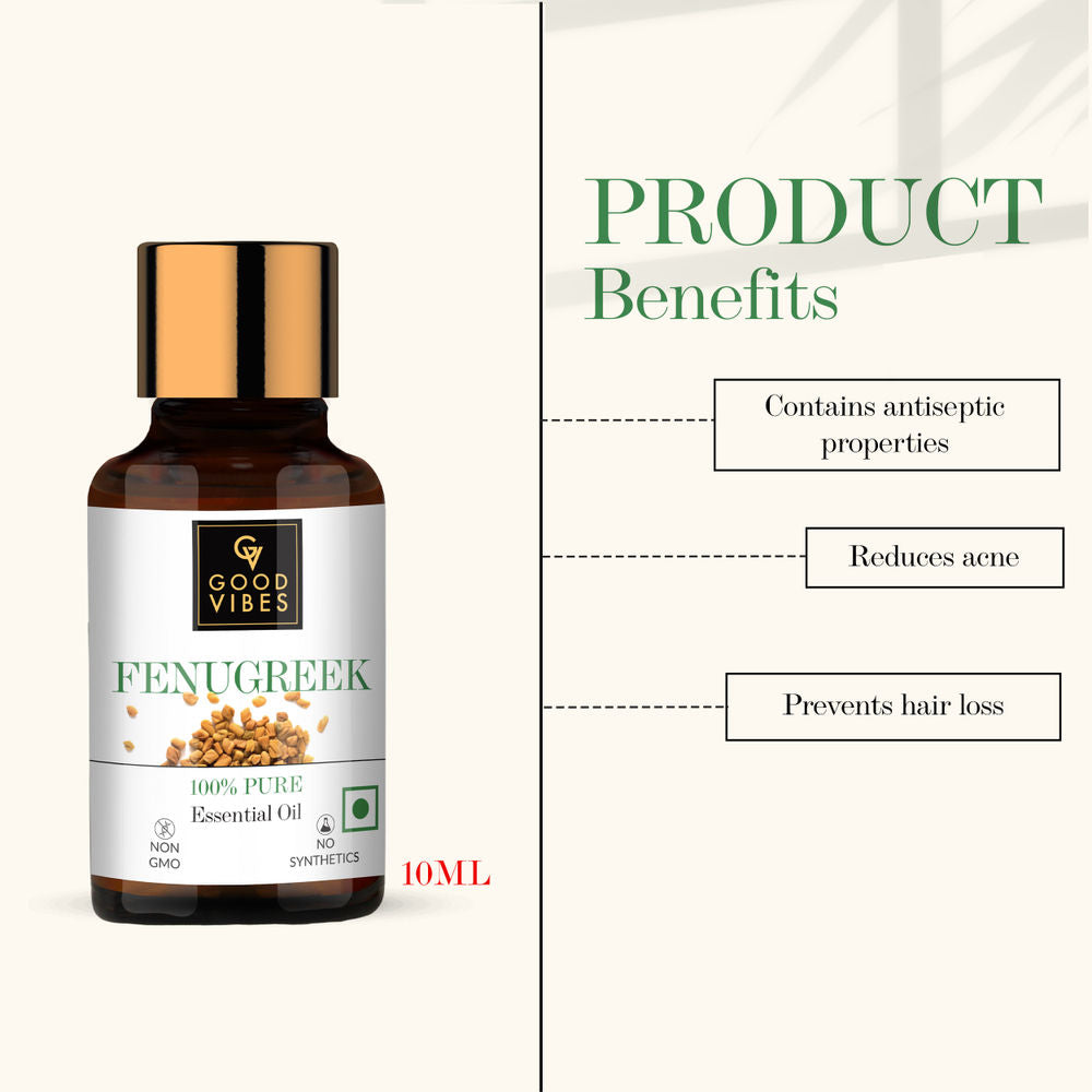 Good Vibes 100% Pure Essential Oil - Fenugreek | Grocsy