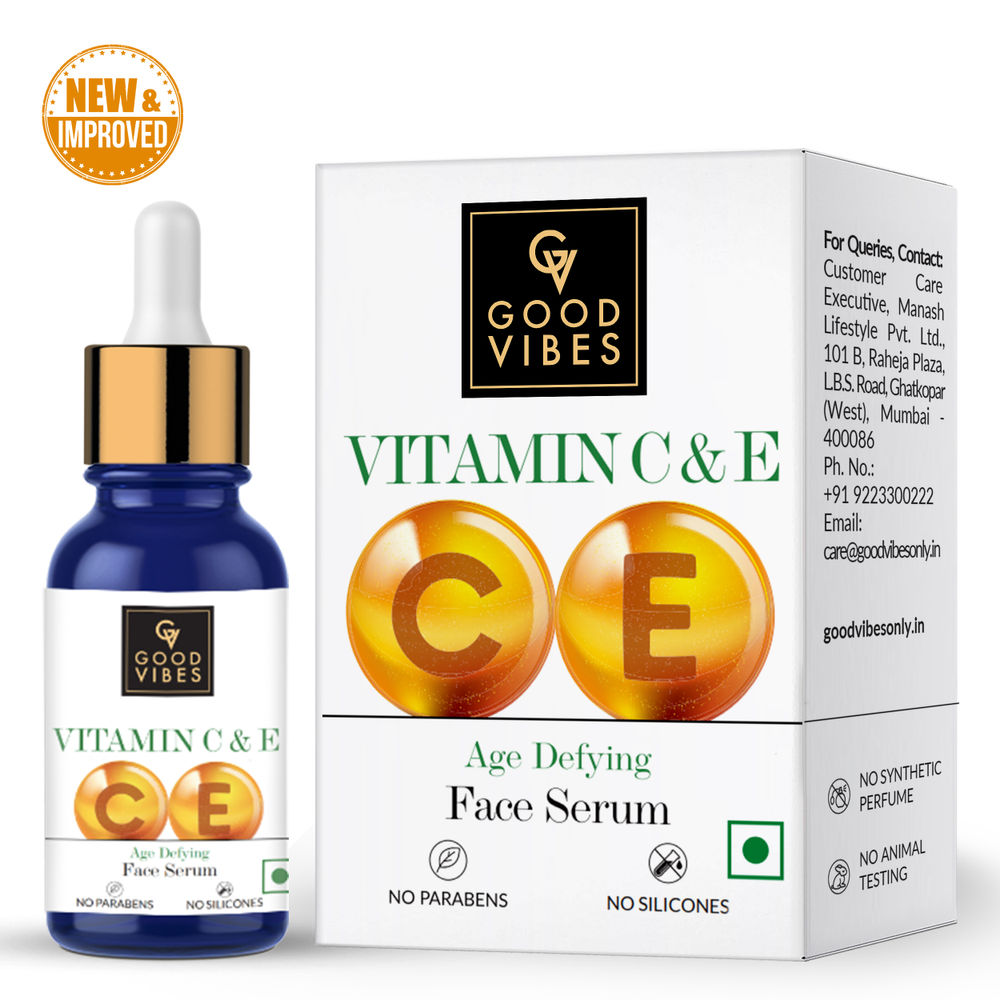 Good Vibes Vitamin C & E Age Defying Face Serum | Grocsy