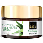 Good Vibes Aloe Vera Nourishing Face Gel with Silver Pearls | Grocsy