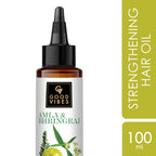Good Vibes Amla & Bhringraj Strengthening Hair Oil | Grocsy