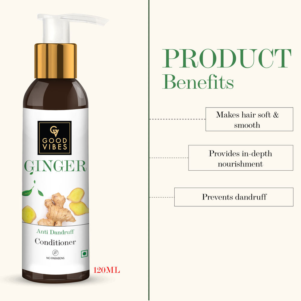 Good Vibes Anti Dandruff Conditioner - Ginger | Grocsy