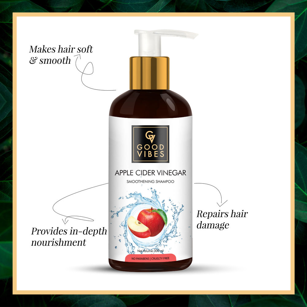 Good Vibes Smoothening Shampoo - Apple Cider Vinegar | Grocsy