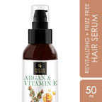 Good Vibes Argan + Vitamin E - Revitalizing + Frizz Free Hair Serum | Grocsy