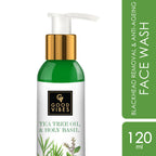 Good Vibes Blackhead Removal + Anti-Ageing Face Wash - Tea Tree Oil + Holy Basil | Grocsy