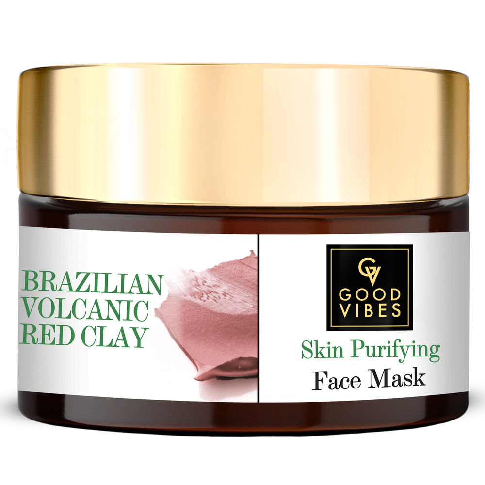 Good Vibes Brazilian Volcanic Red Clay Skin Purifying Face Mask | Grocsy