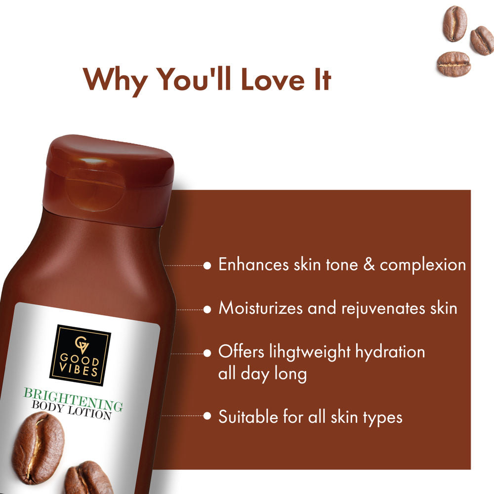 Good Vibes Coffee Brightening Body Lotion | Grocsy