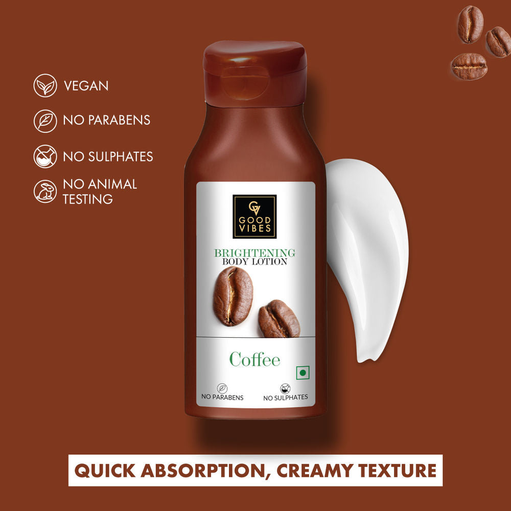 Good Vibes Coffee Brightening Body Lotion | Grocsy