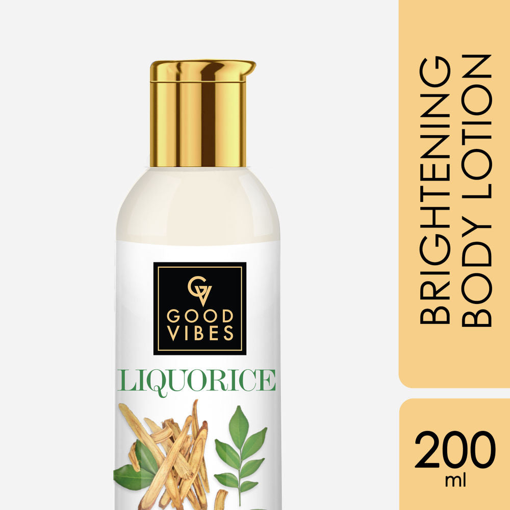Good Vibes Liquorice Brightening Body Lotion | Grocsy