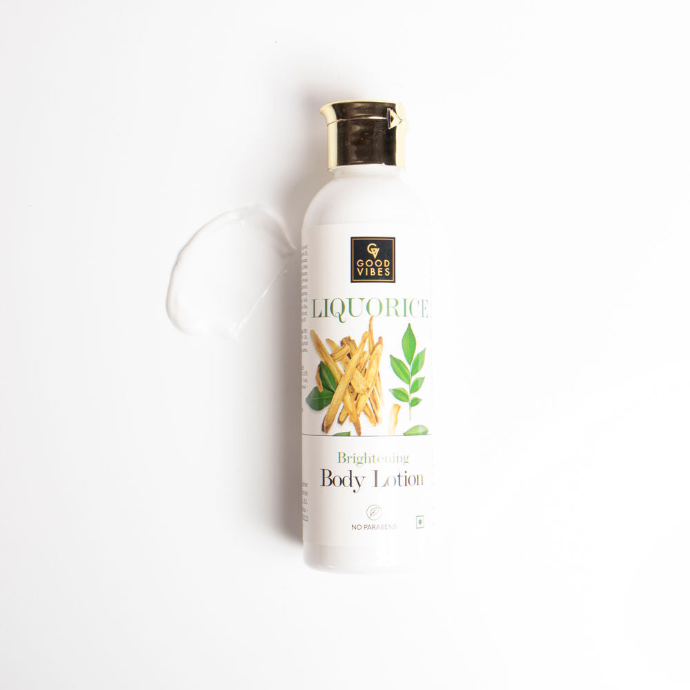 Good Vibes Liquorice Brightening Body Lotion | Grocsy