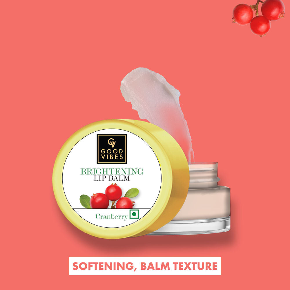 Good Vibes Cranberry Brightening Lip Balm | Grocsy