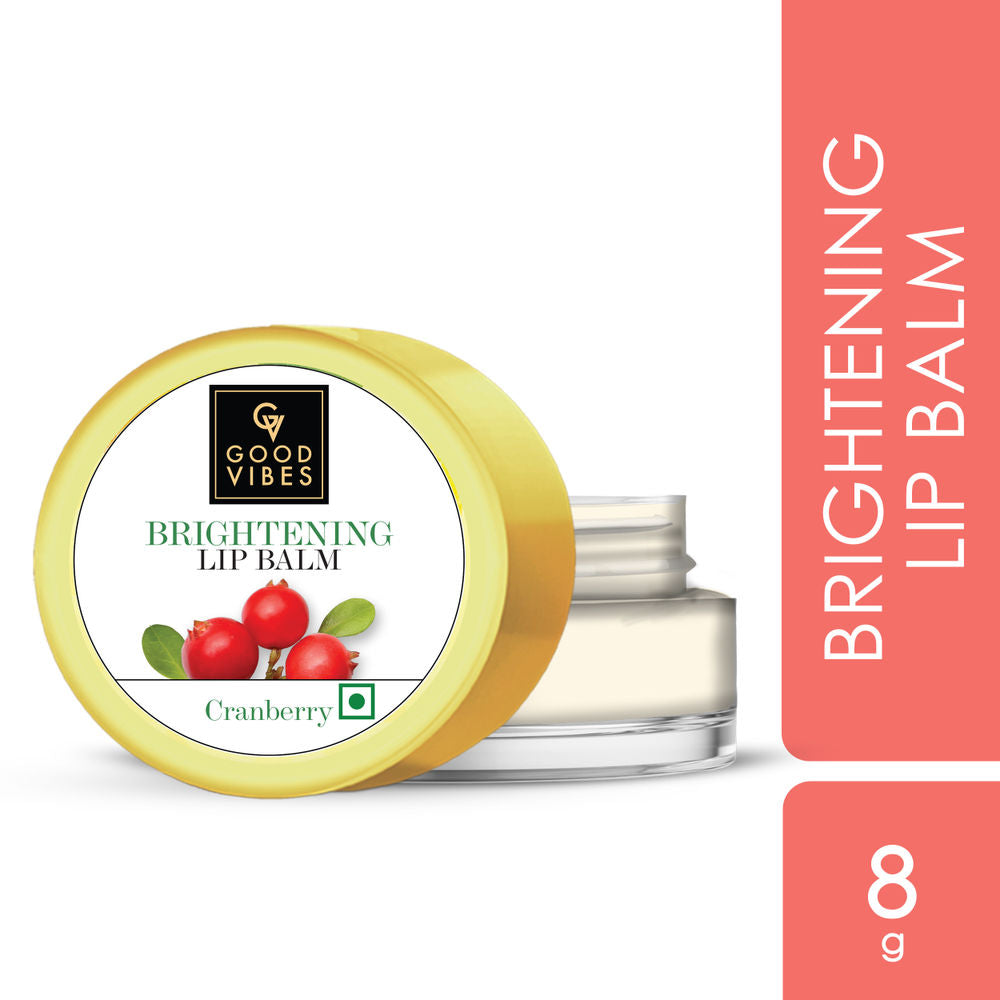 Good Vibes Cranberry Brightening Lip Balm | Grocsy