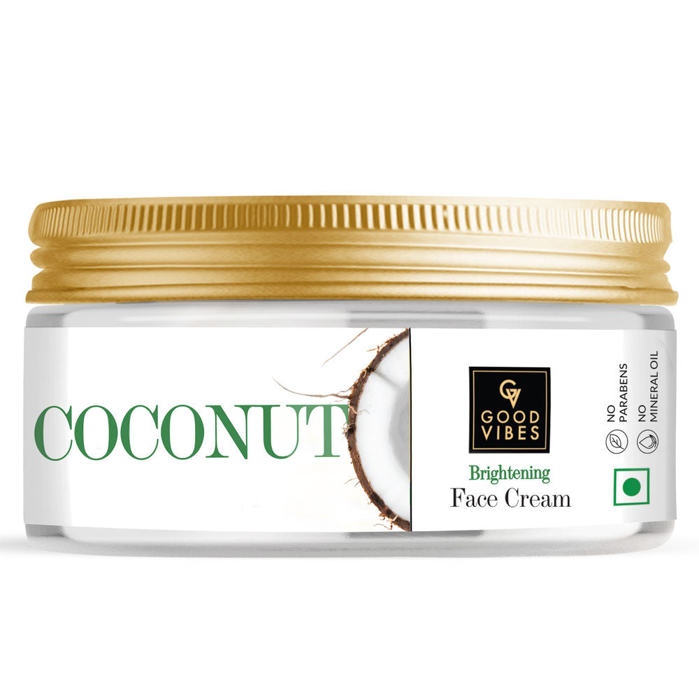 Good Vibes Coconut Brightening Face Cream | Grocsy