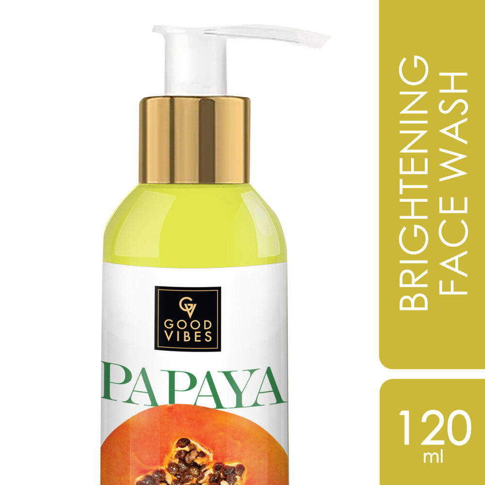Good Vibes Papaya Brightening Face Wash | Grocsy