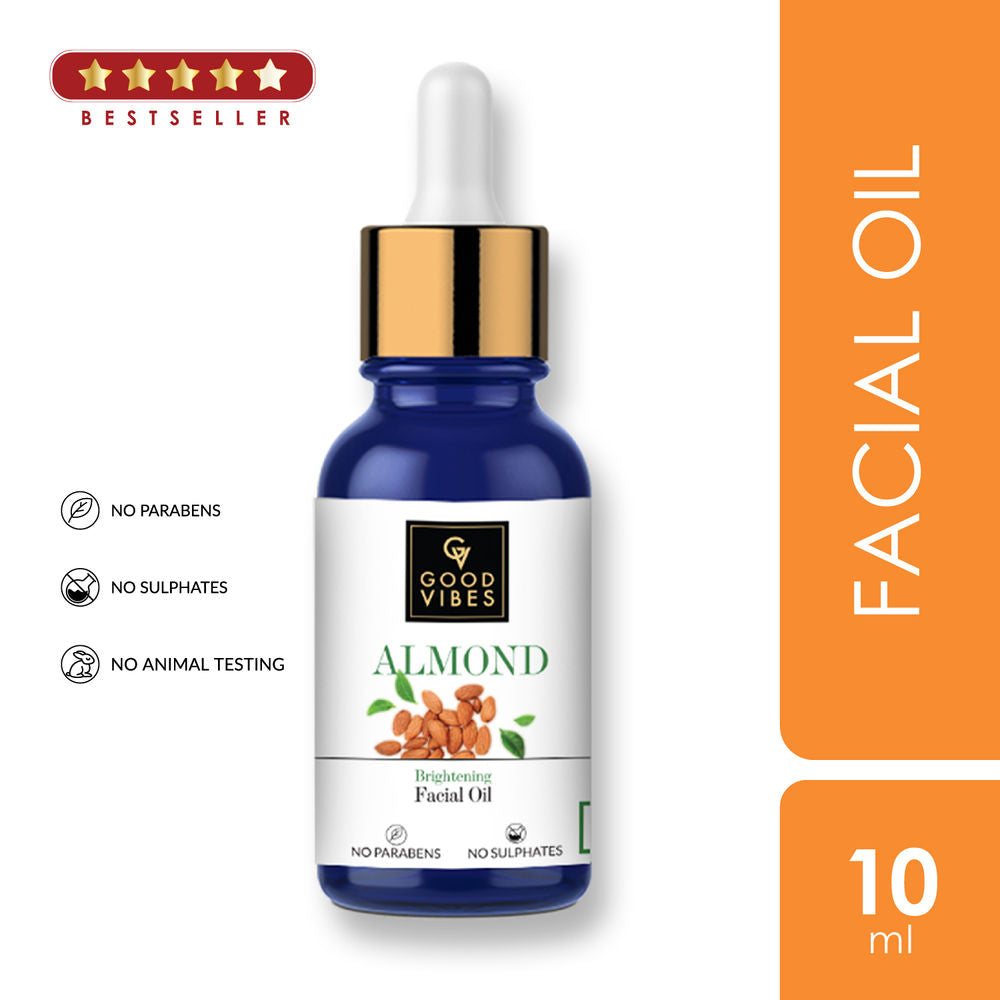 Good Vibes Brightening Facial Oil - Almond | Grocsy