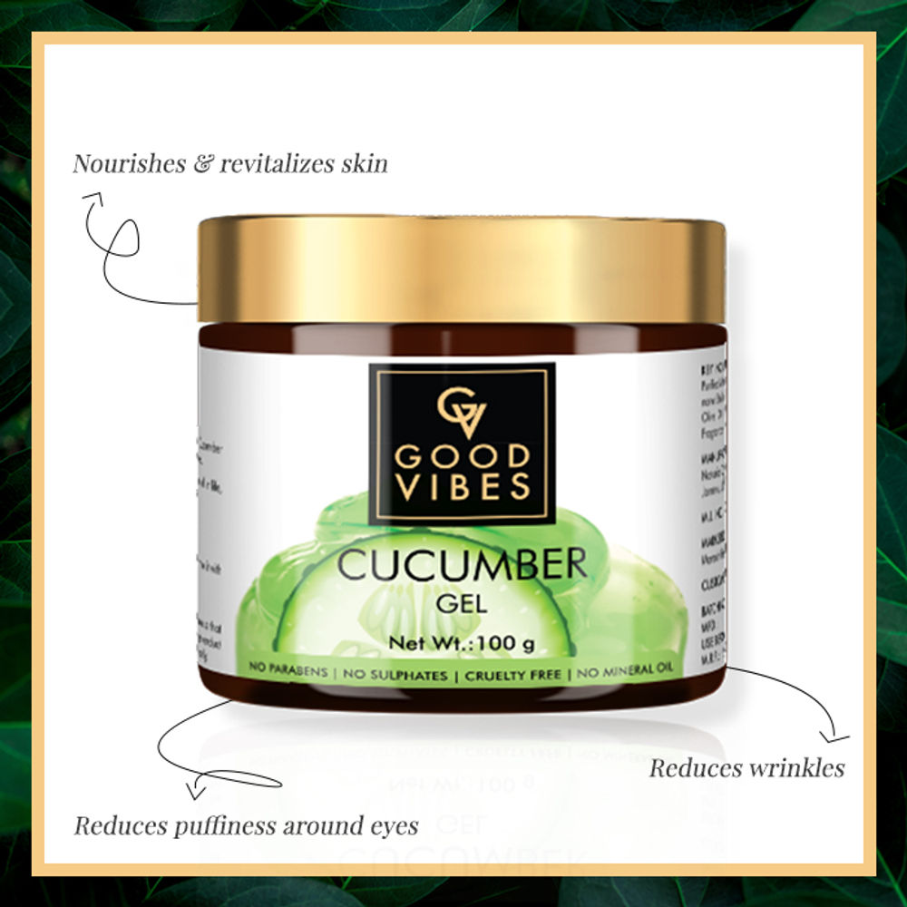 Good Vibes Cucumber Moisturizing Face Gel | Grocsy