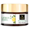 Good Vibes Deep Cleansing Face Scrub - Lemon & Basil | Grocsy