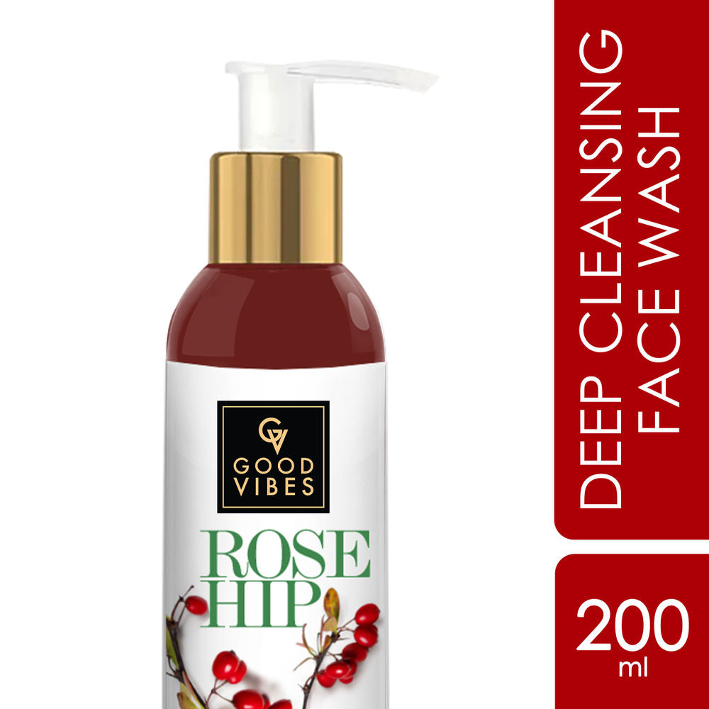 Good Vibes Rosehip Deep Cleansing Face Wash | Grocsy